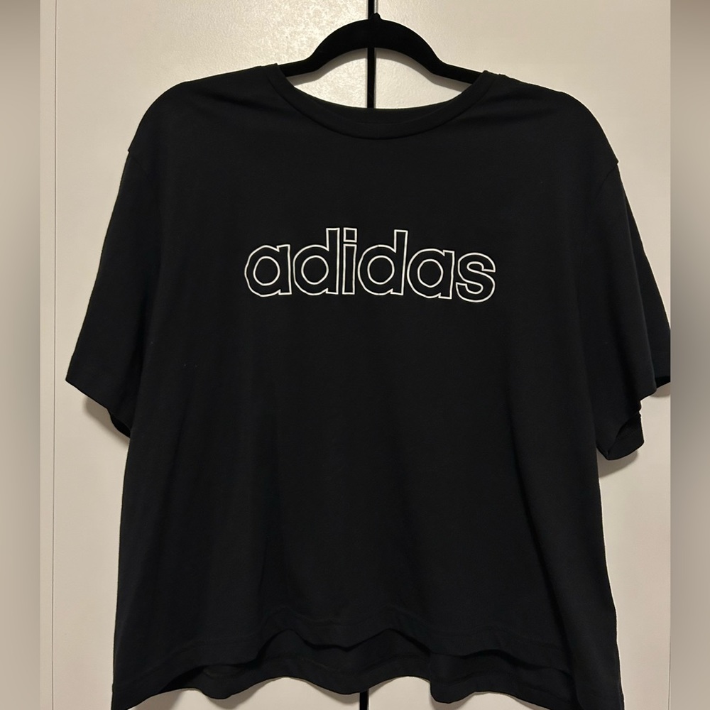 Adidas cropped gym top